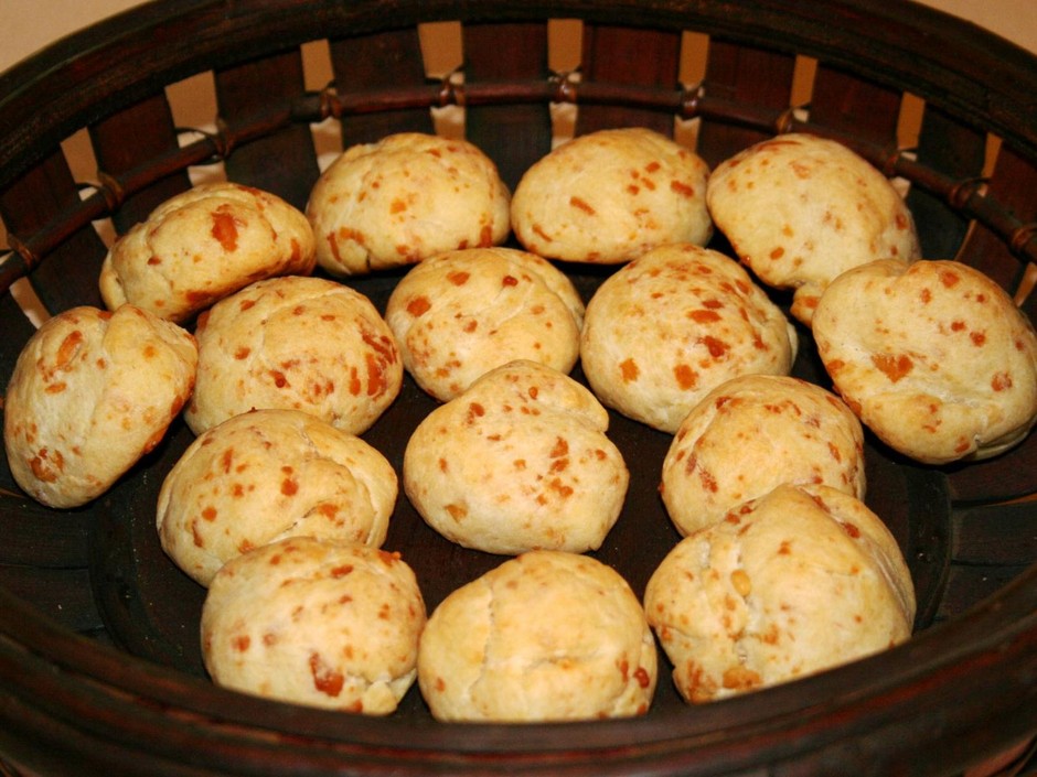 Freshly baked tapioca bread